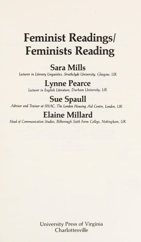 Feminist readings/feminists reading