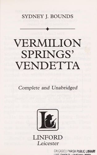 Vermilion Springs' vendetta