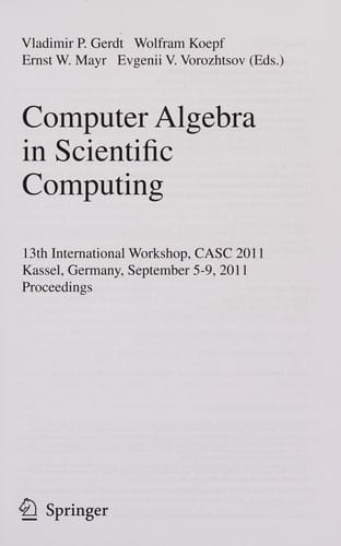Computer Algebra in Scientific Computing