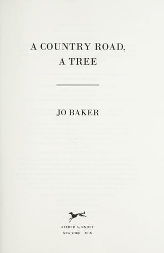 A country road, a tree