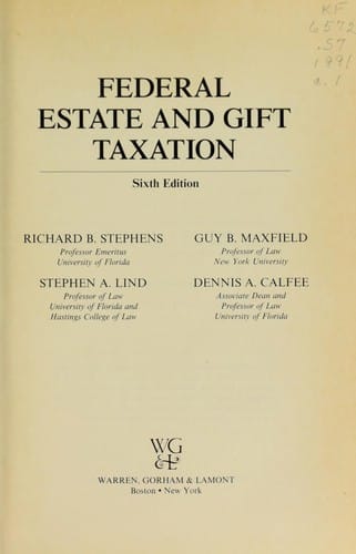 Federal estate and gift taxation