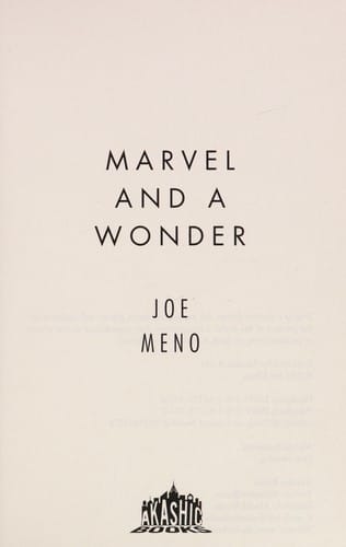 Marvel and a wonder