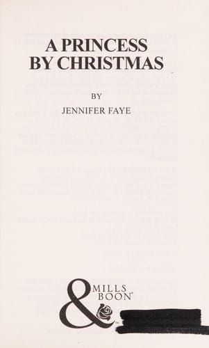 A Princess By Christmas