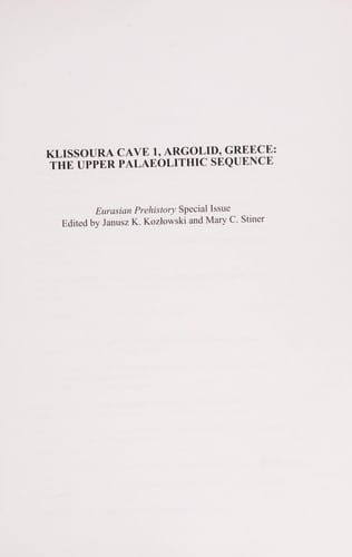 Eurasian prehistory 7.