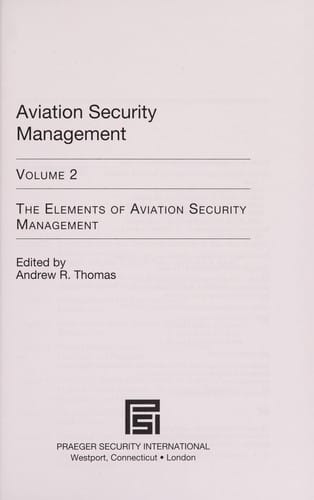Aviation security management