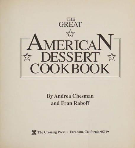 The great American dessert cookbook