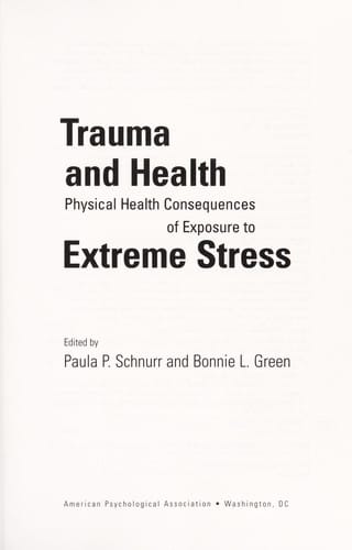 Trauma and health