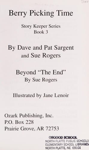 Berry Picking Time (Apache): Be Brave (Story Keepers, Set I)