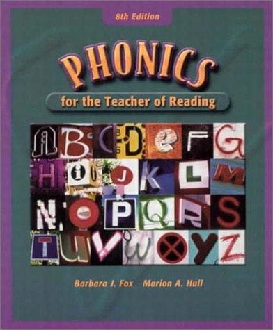 Phonics for the teacher of reading