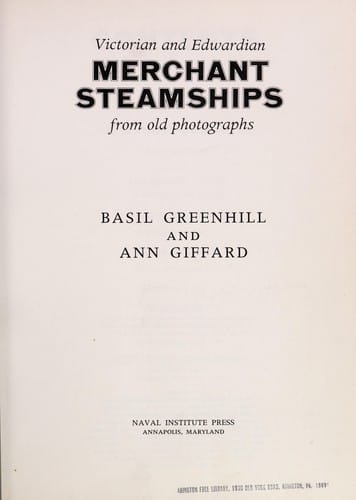 Victorian and Edwardian merchant steamships from old photographs
