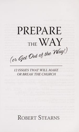 Prepare the way