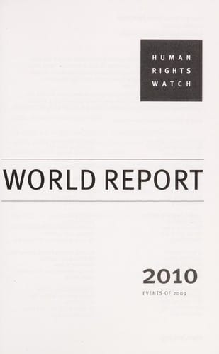 Human Rights Watch world report