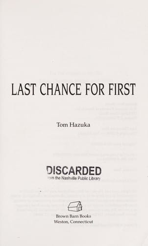 Last chance for first