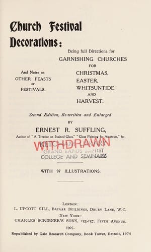 Church festival decorations