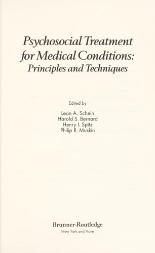 Psychosocial treatment for medical conditions