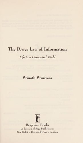 The power law of information