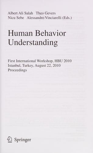 Human Behavior Understanding