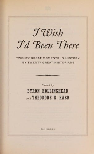 I wish I'd been there