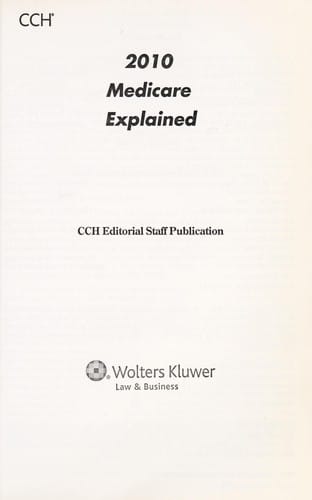 2010 CCH Medicare explained