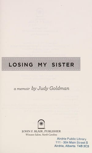 Losing my sister