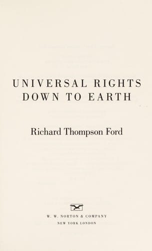 Universal rights down to earth