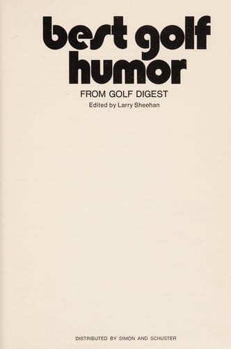 Best golf humor from Golf digest