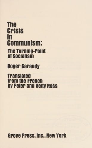 The crisis in communism