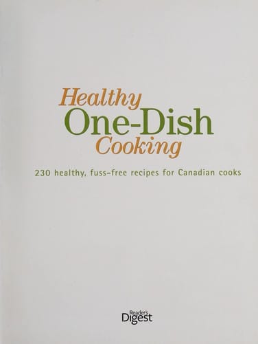Healthy one-dish cooking