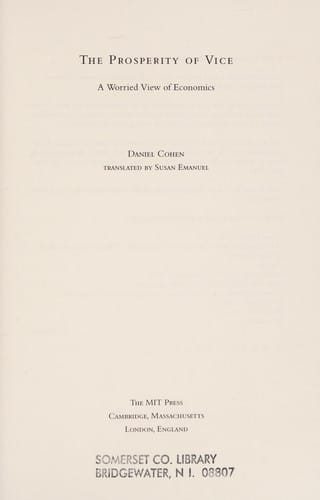 The prosperity of vice