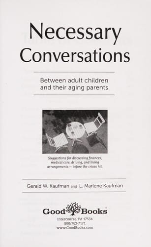 Necessary conversations