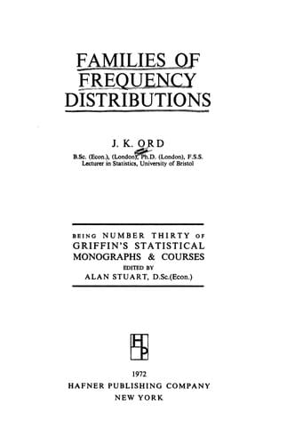 Families of frequency distributions