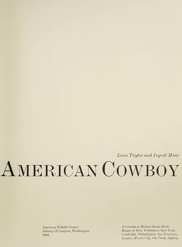 The American cowboy