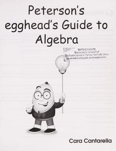 Peterson's Egghead's guide to algebra