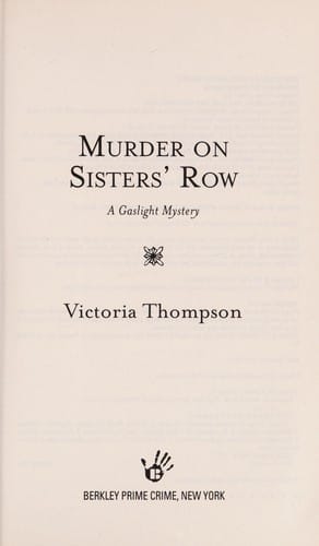 Murder on Sisters' Row