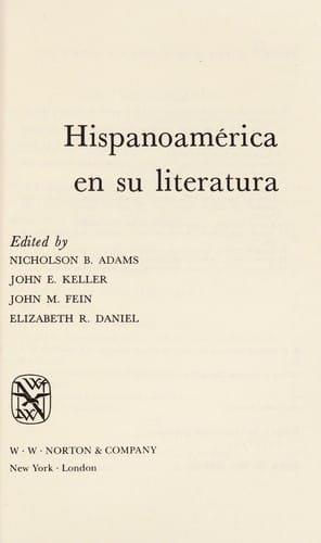 Hispanoamerica en su literatura