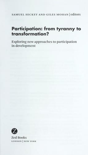 Participation, from tyranny to transformation?