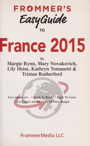 Frommer's easyguide to France