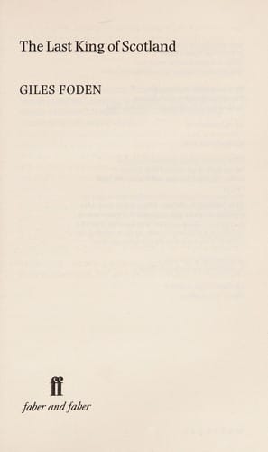 The last king of Scotland