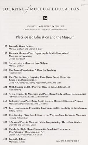Place-based education and the museum