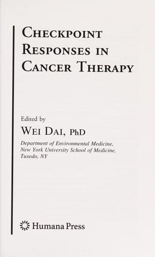 Checkpoint responses in cancer therapy