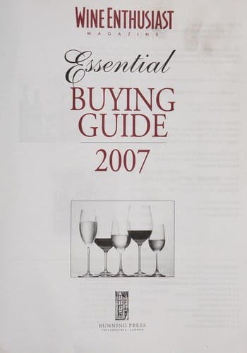 Wine enthusiast magazine essential buying guide 2007