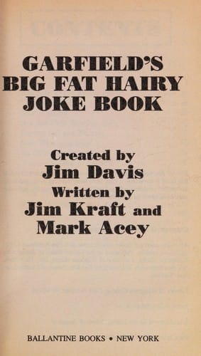 Garfield's bigfat hairy joke book