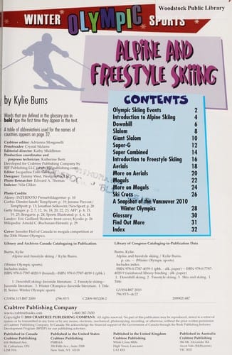 Alpine and freestyle skiing