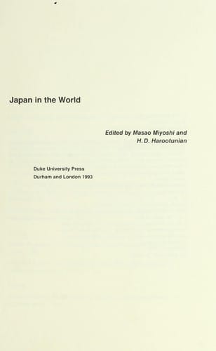 Japan in the world