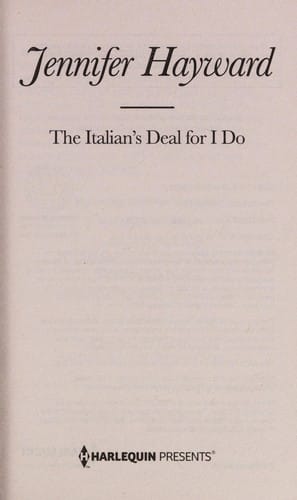 The Italian's deal for I do
