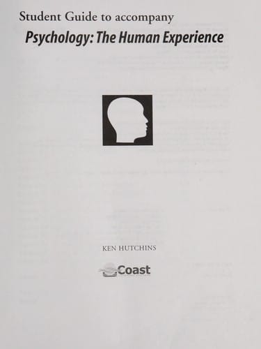 Psychology: the Human Experience Telecourse Guide