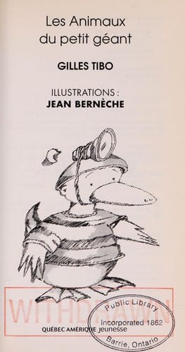 Les animaux du petit geant