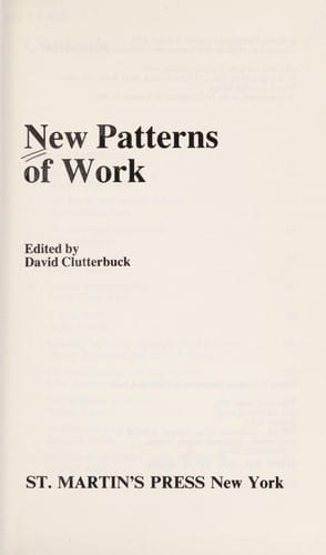 New patterns of work