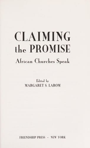 Claiming the promise