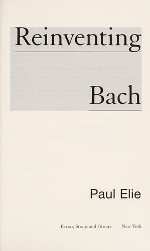 Reinventing Bach